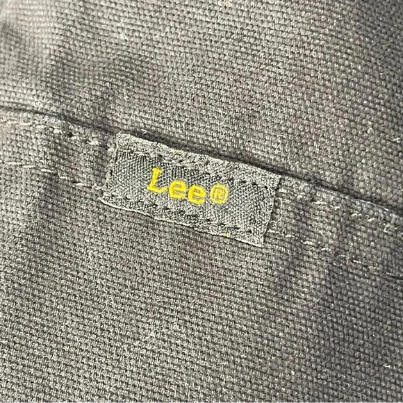 Lee Jacket Mens Large Full Zip Canvas Work Hooded Black Premium Select Lined - Picture 2 of 14